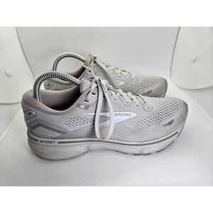 Brooks Ghost 15 Shoes Women's 8 B Grey Road Running Athletic Workout Sneakers